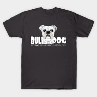 Bulldog (White)- DGBigHead T-Shirt